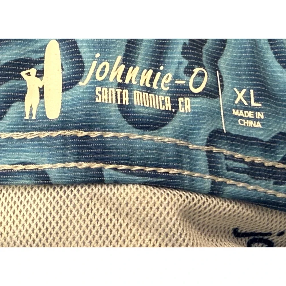 NWT JOHNNIE-O LAKE BLUE DEVIN PRINTED 7